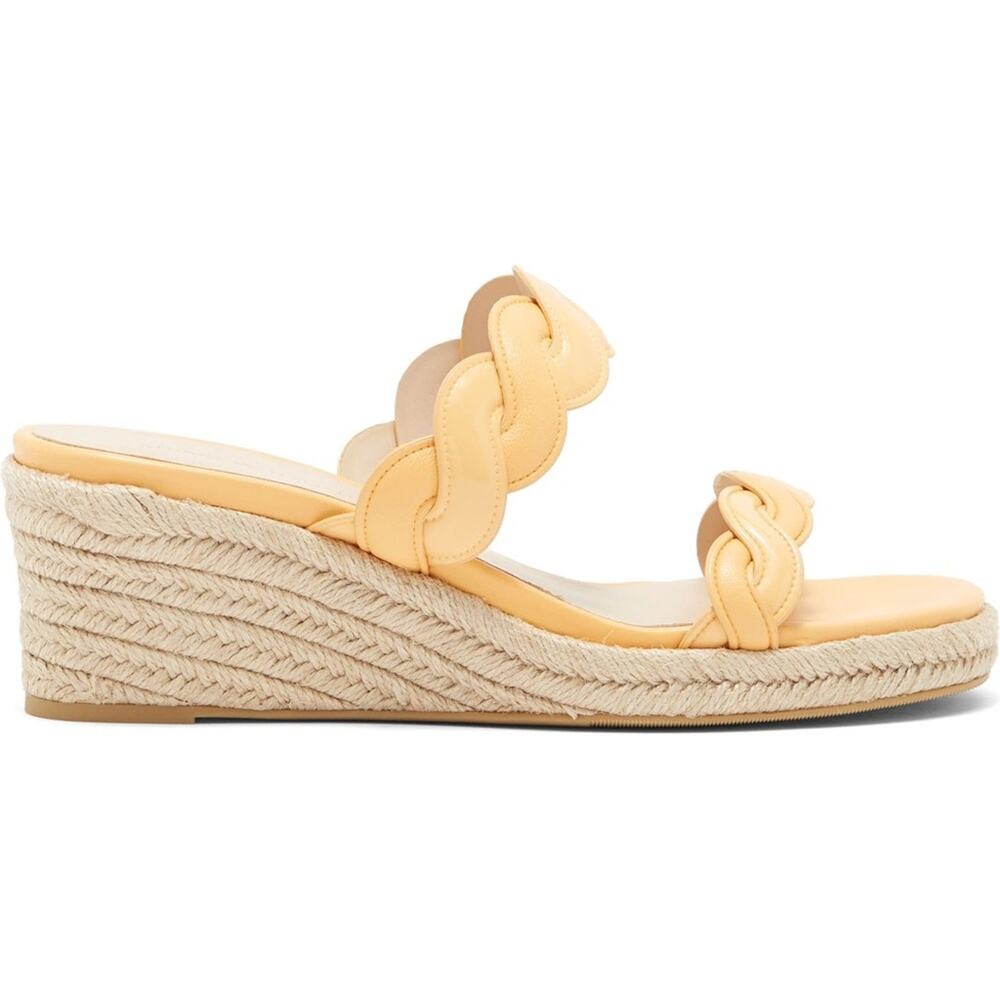 Stuart Weitzman Twist Espadrille Wedge Sandal Size 7 New - Picture 10 of 10